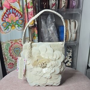 NWT 3D India Beaded Bag